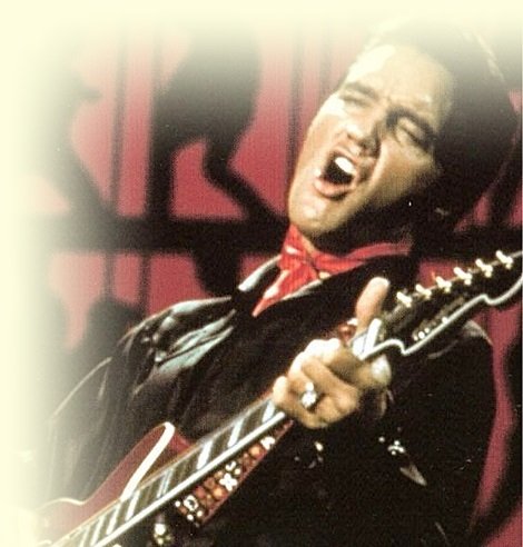 Elvis Presley. Fot. z arch. Anny Dziuby, polski fanklub Presleya. Oprac. graf. fot.: Stefania Pruszyńska