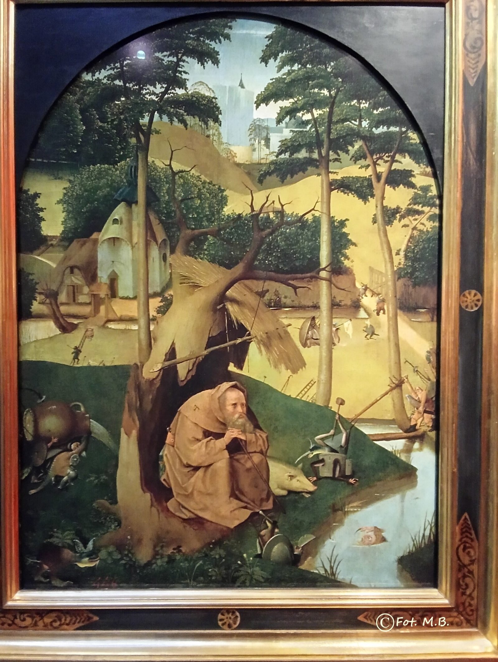 Hieronim Bosch, Kuszenie św. Antoniego, kopia z Jheronimus Bosch Art Center w den Bosch. Fot. Mikołaj Bogajewicz